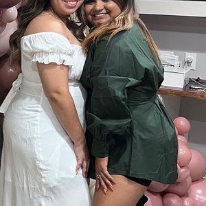 Olive green long sleeve tshirt dress